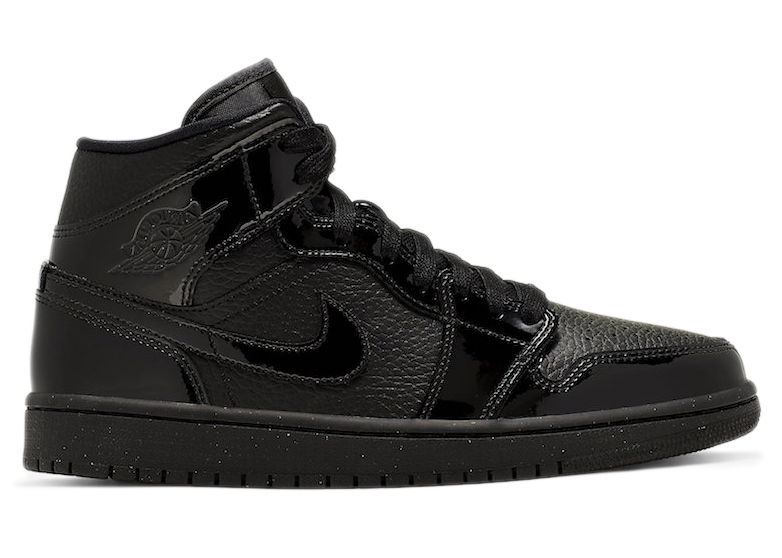 Кецове и обувки Jordan Jordan 1 Mid "Patent Triple Black" W Черно | BQ6472-003, 0