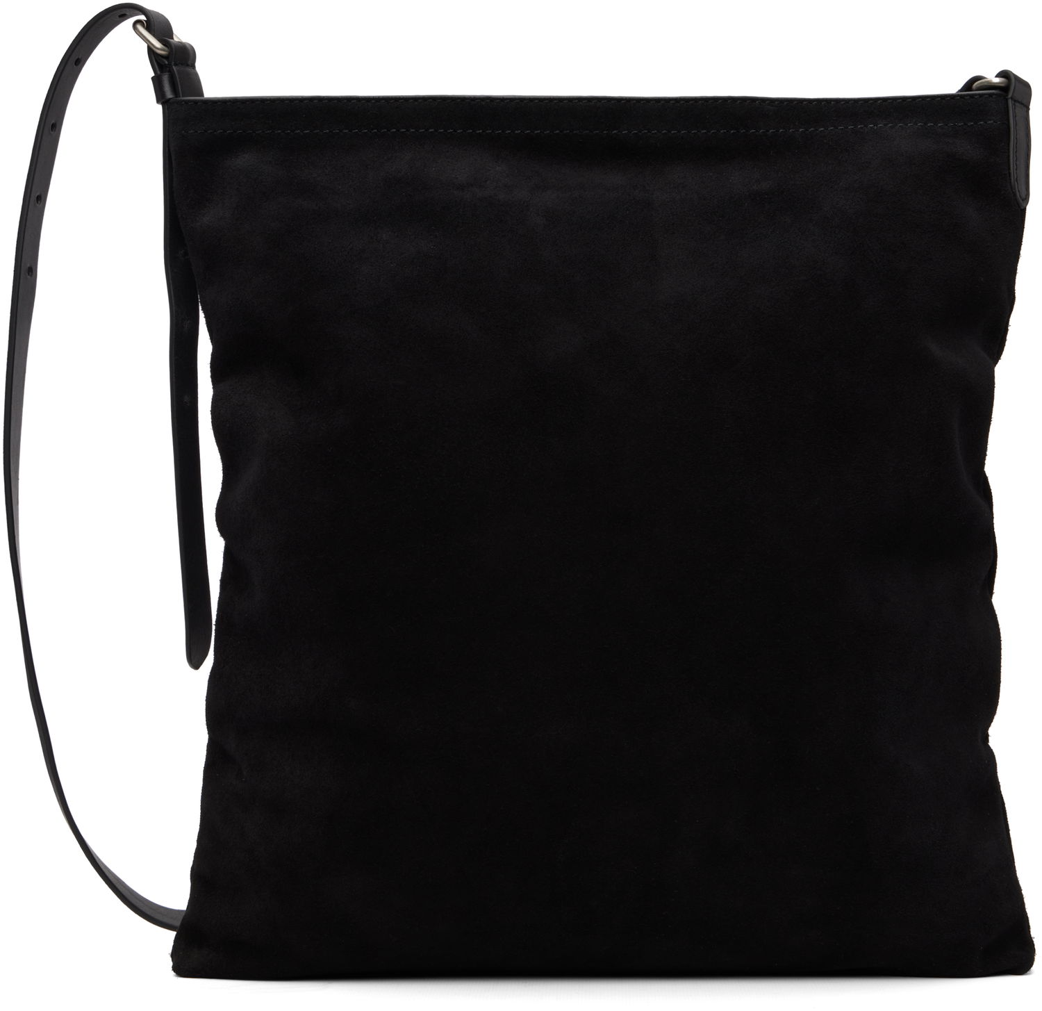 Чанта през рамо Dries Van Noten Dries Van Noten Suede Shoulder Bag Черно | 252-021504-184, 0