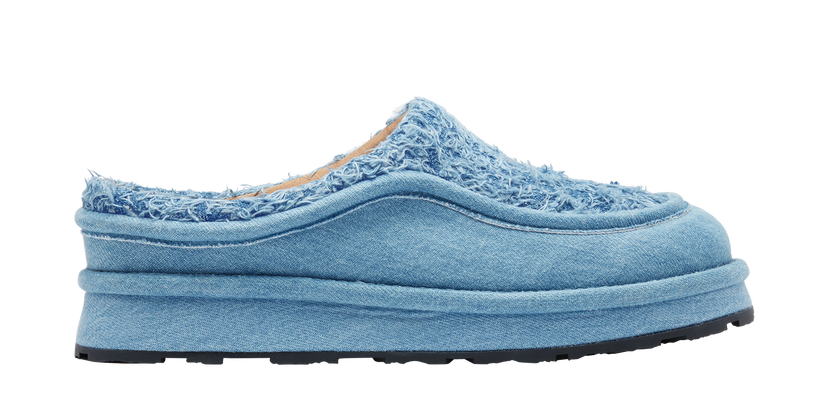 Кецове и обувки AXEL ARIGATO Pillow Frayed Denim Platform Mule Синьо | F3197001