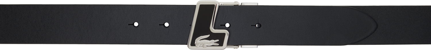 Колани Lacoste Leather Belt with Silver Buckle and Logo Черно | RC4086_000, 0