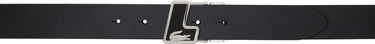 Колани Lacoste Leather Belt with Silver Buckle and Logo Черно | RC4086_000, 0