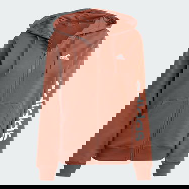 Суитчър adidas Performance Sportswear Essentials Linear Full-Zip French Terry Hoodie Оранжево
 | IL3366, 4
