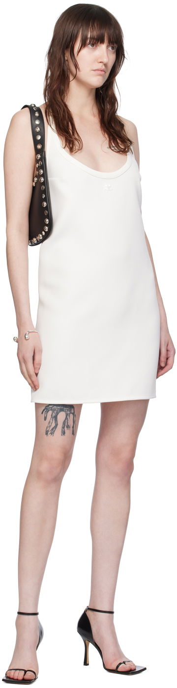 Pокля Courrèges Babydoll Minidress Бяло | 124CRO377PL0007, 3