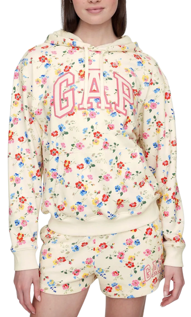Суитчър GAP Floral French Terry Logo Pullover Hoodie Многоцветен | 885589-13, 0