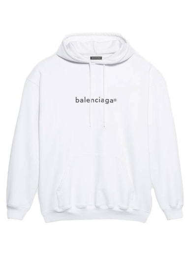 Суитчър Balenciaga New Copyright Medium Fit Hoodie Бяло | 570811TIV559040