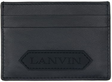 Портфейл LANVIN Patch Card Holder Черно | LM-SLSWC3-TOPS-P24, 0