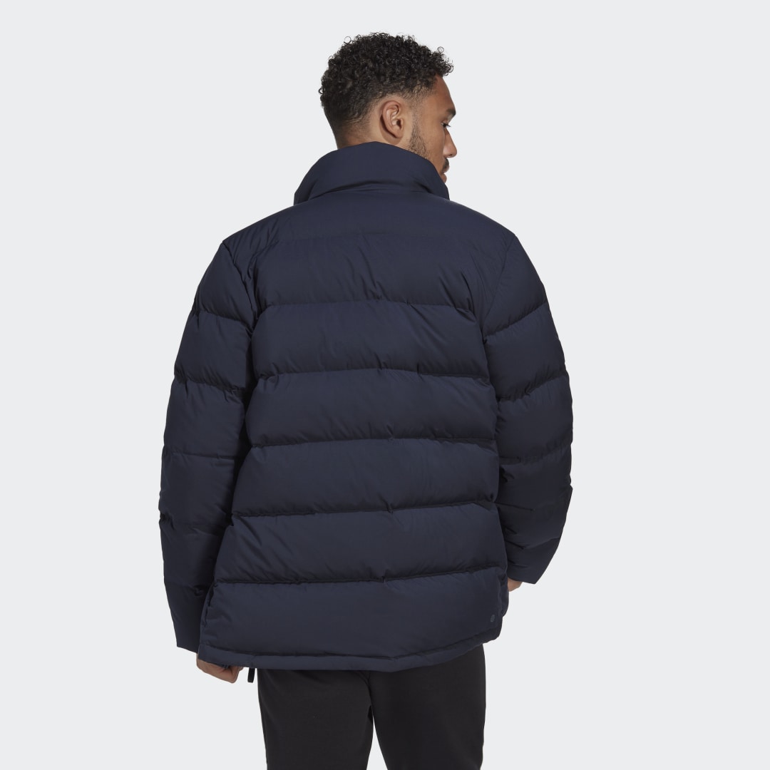 Яке adidas Originals Helionic Mid-Length Down Jacket Тъмно синьо | HG8699, 1