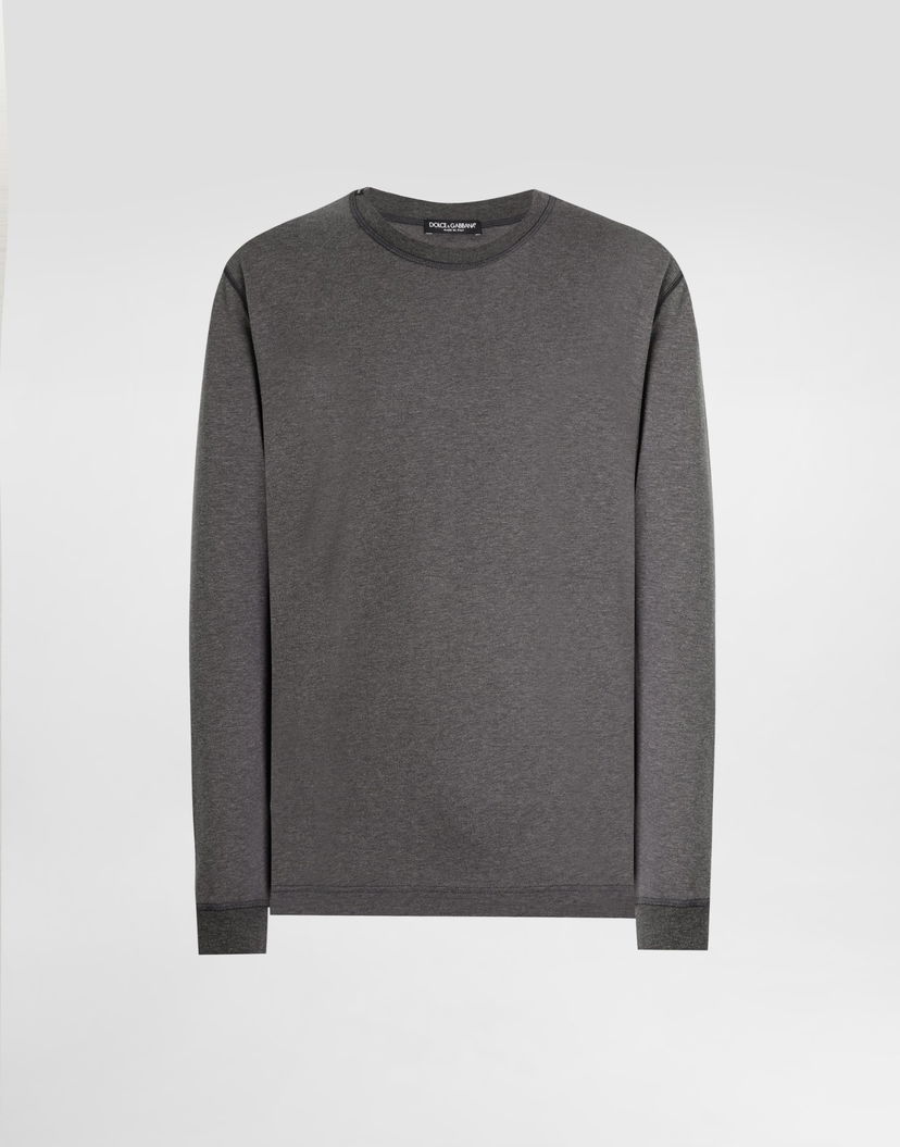 Суитчър Dolce & Gabbana Dolce & Gabbana Cotton Sweatshirt Сиво | G8SX5TFU7EQS8292