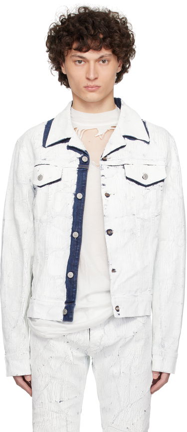 Яке бомбър Maison Margiela MM6 Maison Margiela Sports Denim Jacket Бяло | SH2AM0027 M30028, 0