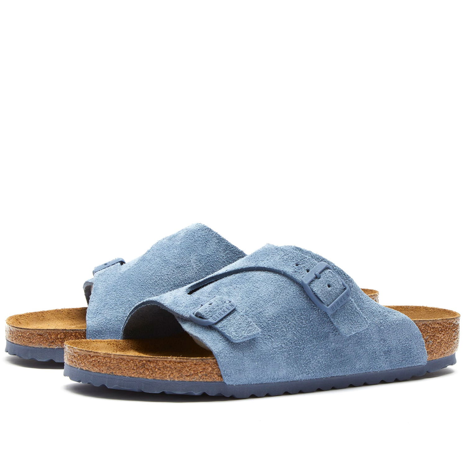 Кецове и обувки Birkenstock Zürich Elemental Blue Suede Синьо | 1026812, 0