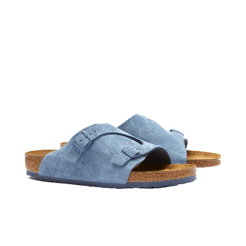 Кецове и обувки Birkenstock Zürich Elemental Blue Suede Синьо | 1026812