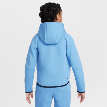Суитчър Nike Girls' Sportswear Tech Fleece Full-Zip Hoodie Синьо | HV8695-489, 4