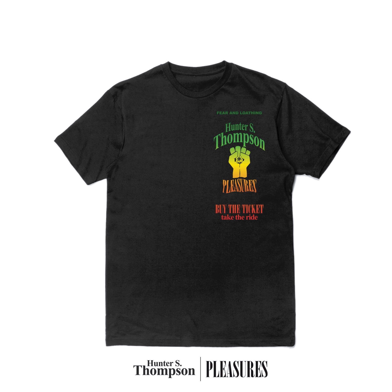 Тениска Pleasures Take The Ride Tee Черно | P22W054-BLACK, 0