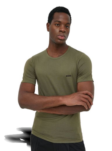 Тениска BOSS T-Shirt Cotton Jersey Зелено | 50475286