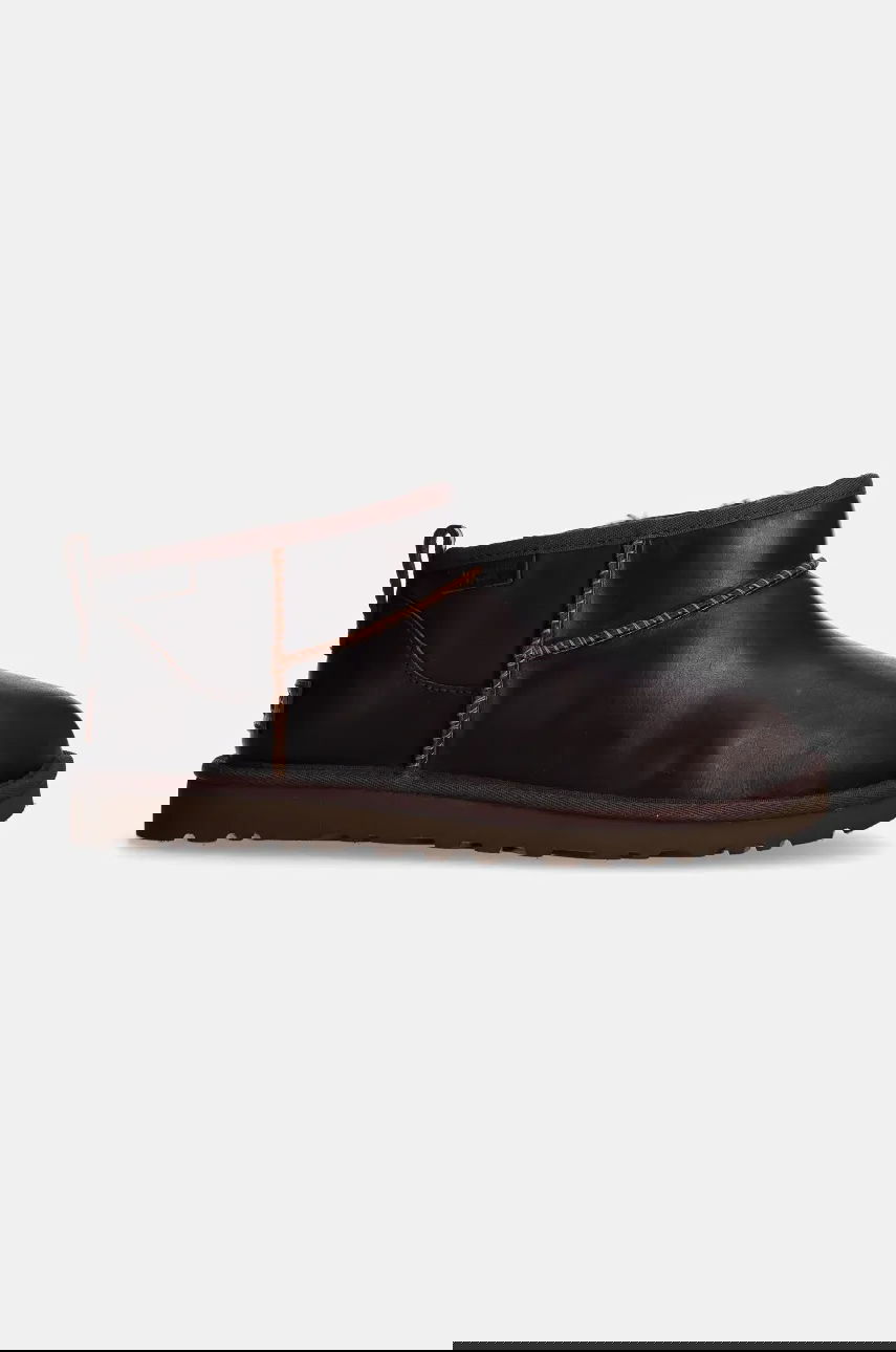 Кецове и обувки UGG Leather Mini Boots Classic Ultra Mini Lthr Regen Кафяво | 1158191.IWD, 1