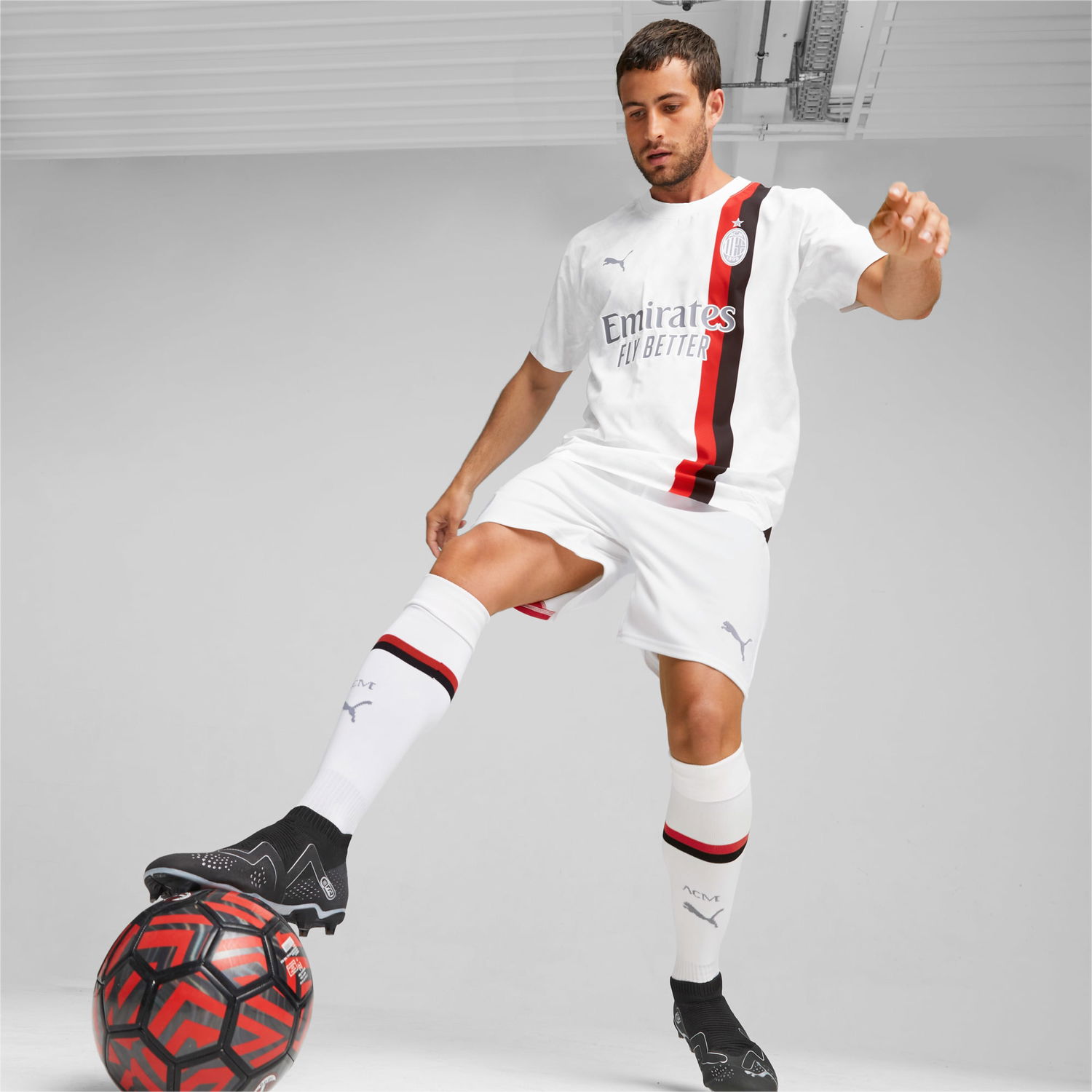 Фланелка Puma AC Milan 23/24 Authentisches Auswärtstrikot Herren Бяло | 770390_02, 1