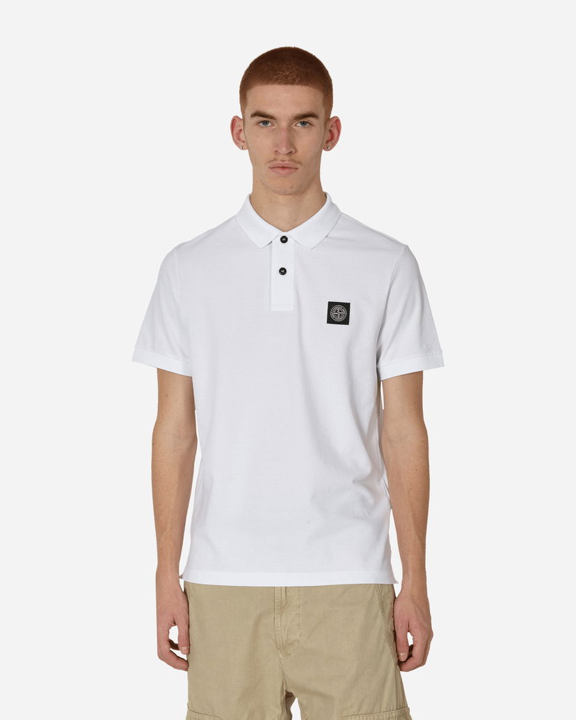 Поло тениска Stone Island Shortsleeve Polo Бяло | 80152SC17 A0001