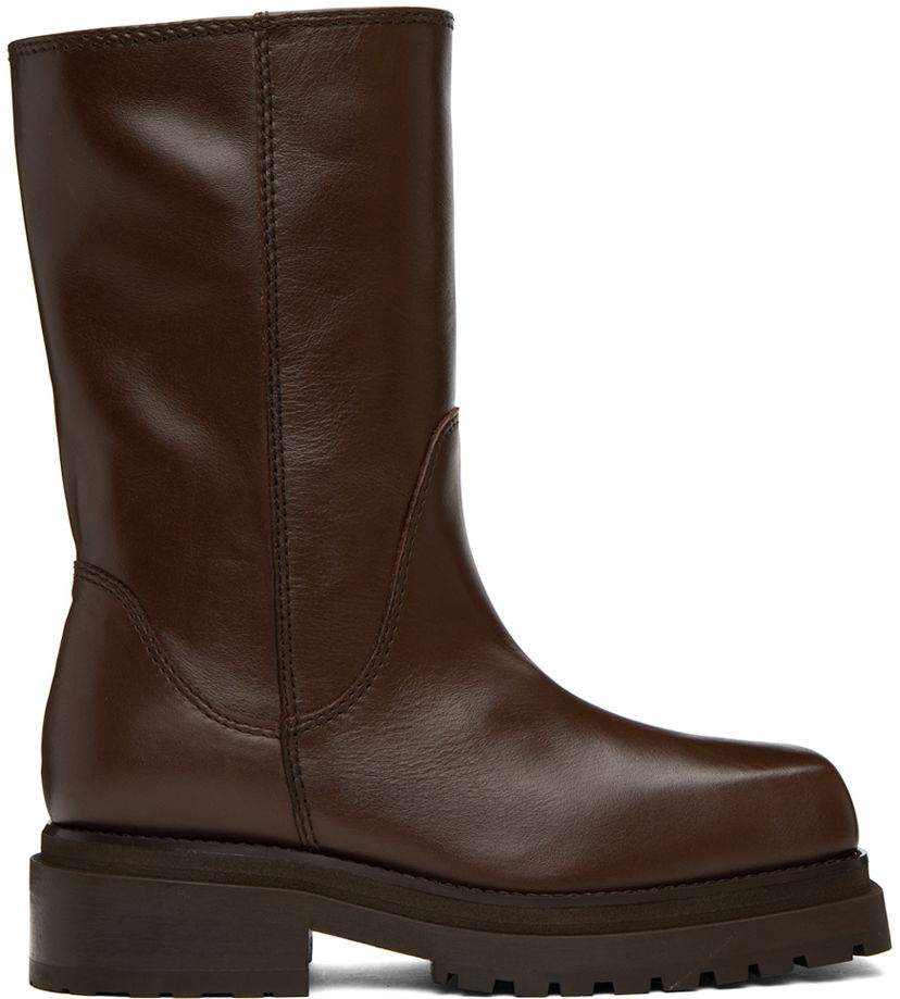 Кецове и обувки Eckhaus Latta Eckhaus Latta Stacked Boots Кафяво | FEKLWSTB205105