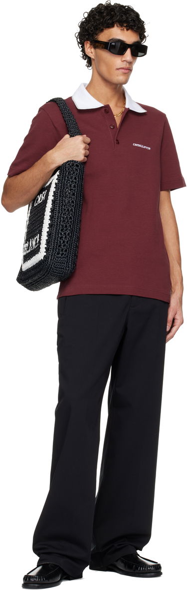 Голяма пазарска чанта Casablanca Casablanca Raffia Tote Черно | A-SP26-BAG-175-02, 3