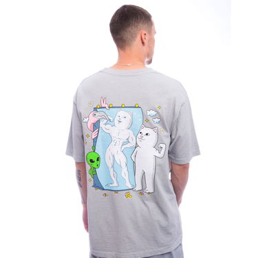 Тениска RIPNDIP Rip N Dip Magic Mirror T-Shirt Сиво | RNDSUM25145, 0