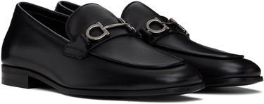 Кецове и обувки FERRAGAMO Salvatore Ferragamo Gancini Ornament Loafers Черно | 778978, 3