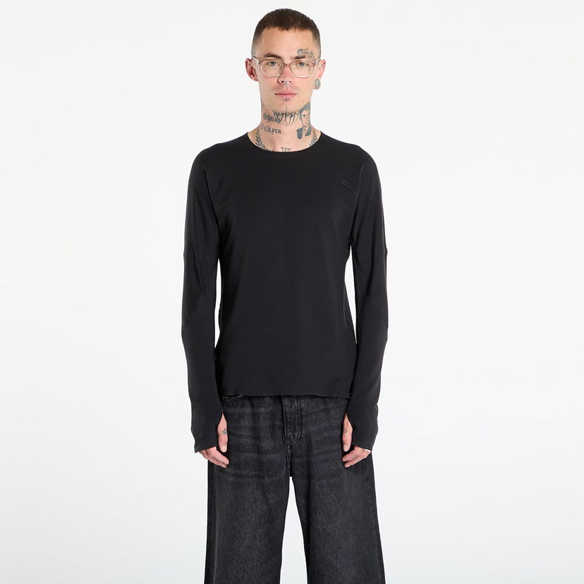 Тениска Y-3 Y-3 Running Long Sleeve T-Shirt Черно | JX4806