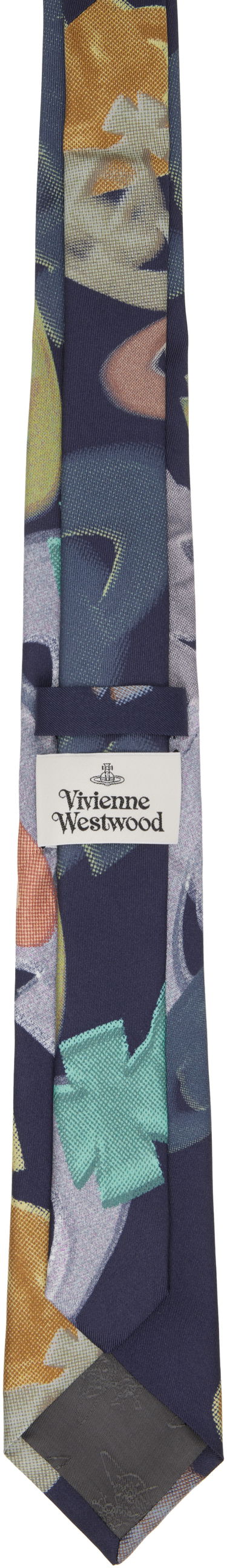 Шал Vivienne Westwood Vivienne Westwood Halftone Orbs 7 cm Tie Тъмно синьо | 81050001-W015P-, 1