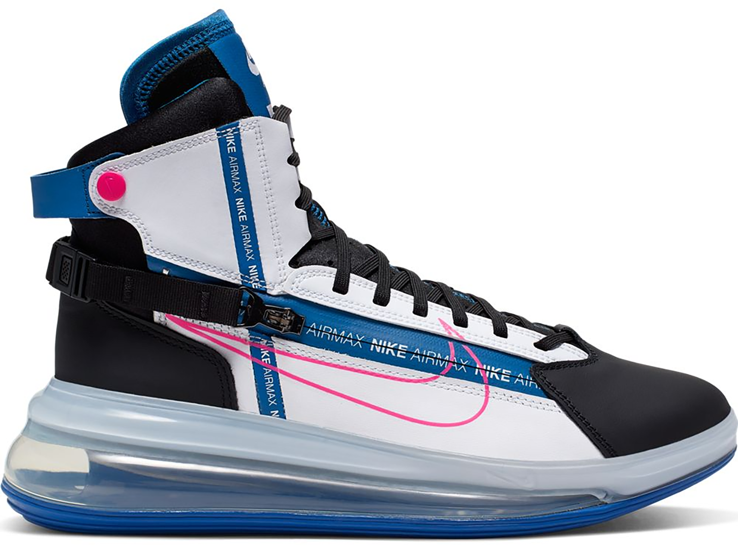 Кецове и обувки Nike Air Max 720 Strn Black Blue Pink Синьо | AO2110-101, 0