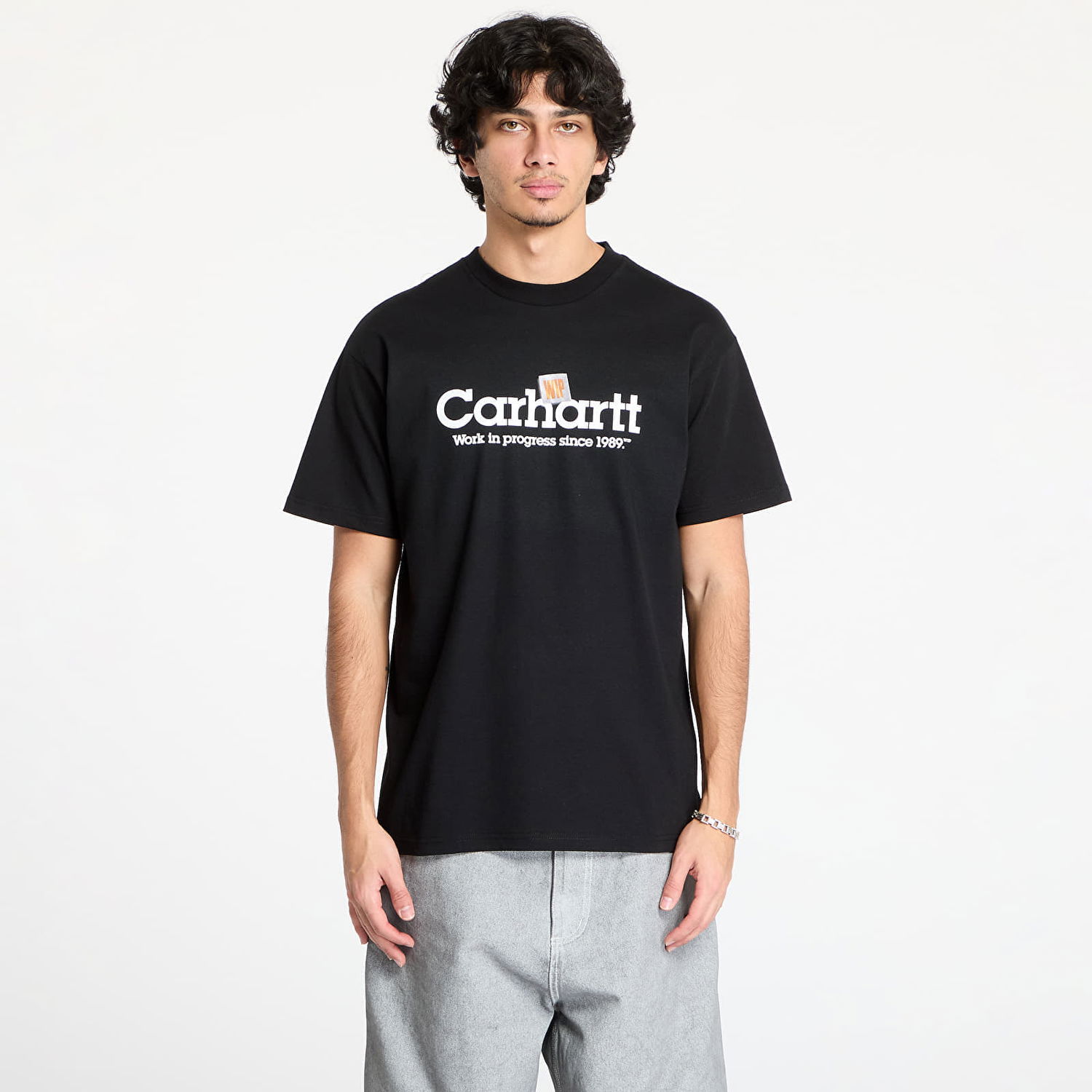 Тениска Carhartt WIP WIP S/S Label Script T-Shirt Черно | I034421.89XX, 0