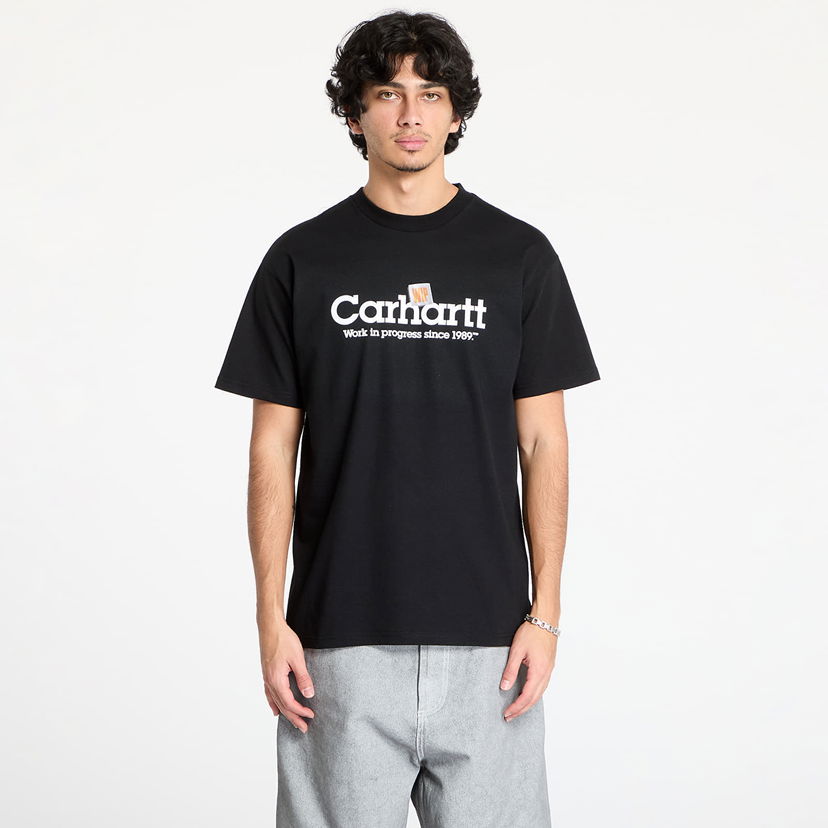 Тениска Carhartt WIP WIP S/S Label Script T-Shirt Черно | I034421.89XX