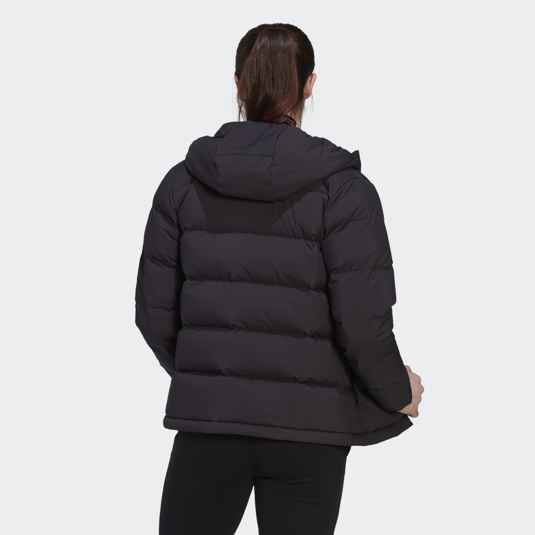 Пухо яке adidas Originals Helionic Hooded Down Jacket Черно | HG8747, 1