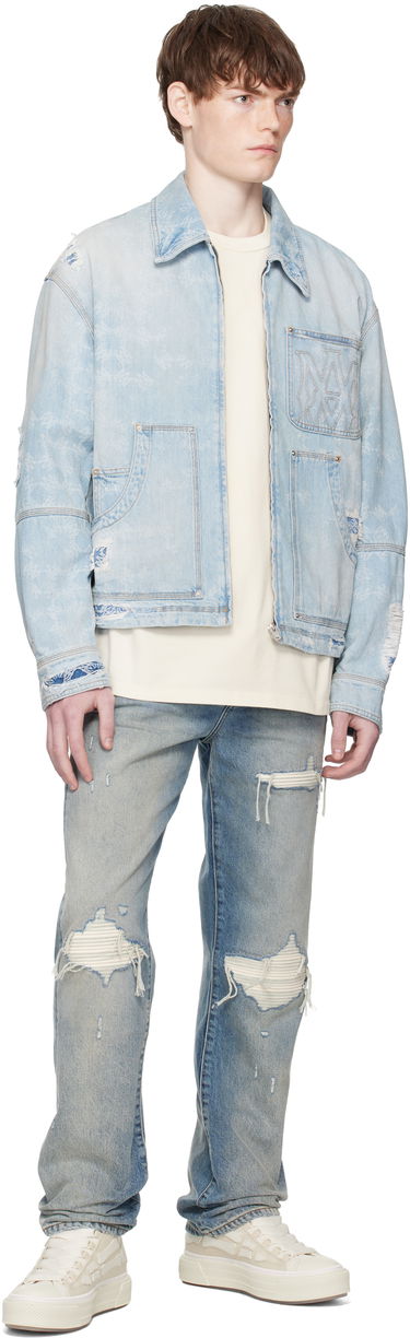 Яке AMIRI AMIRI Repair Work Denim Jacket Синьо | AMDNWJ1014, 3