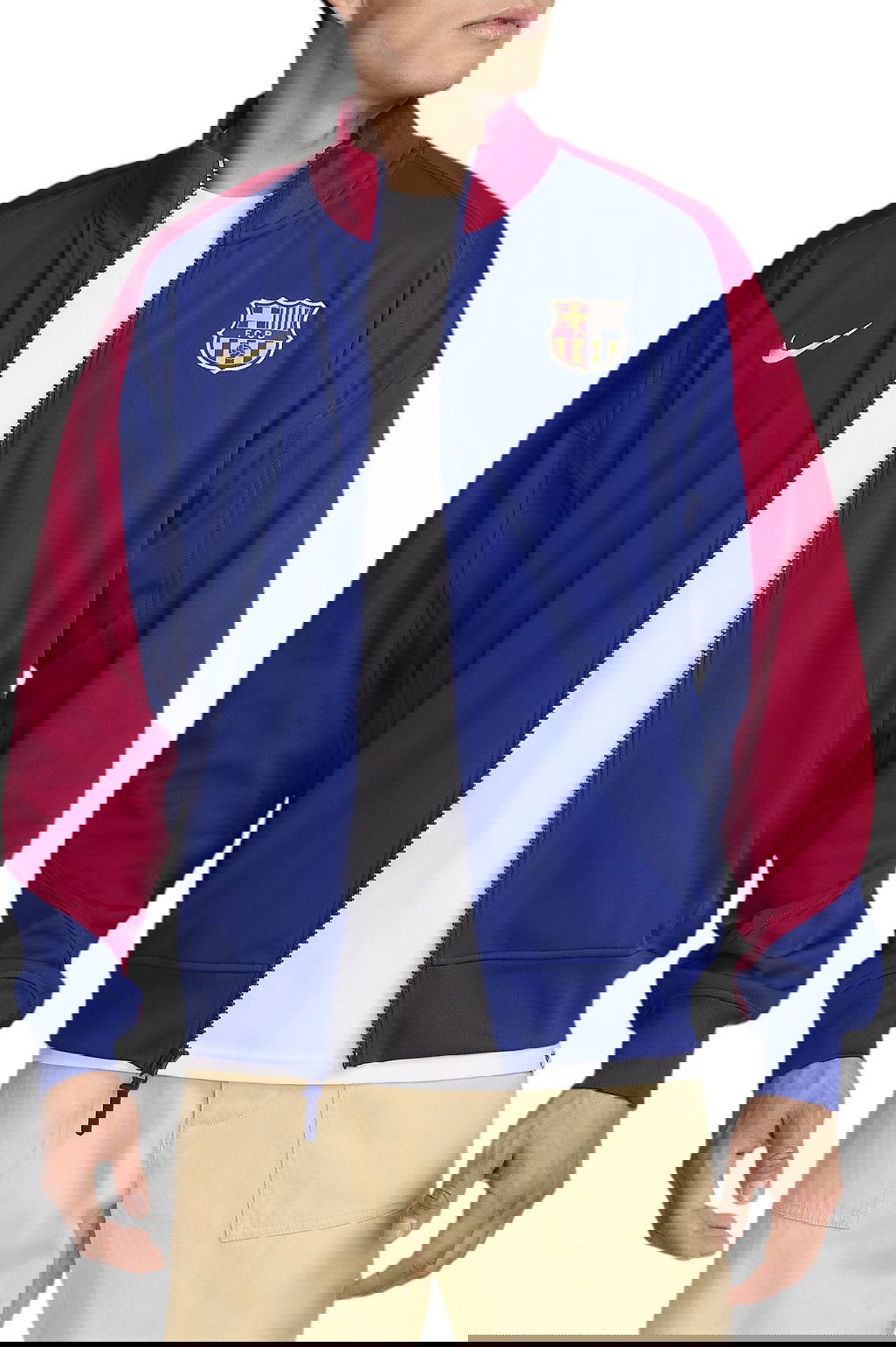 Яке Nike FC Barcelona Dri-Fit Anthem Jacket Синьо | fn9625-455, 0