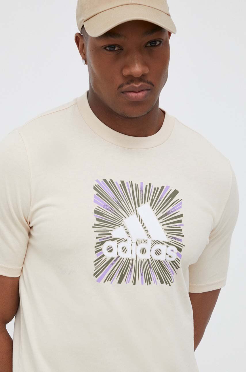Тениска adidas Originals Sport Optimist Sun Logo T-Shirt Бежово | IC7788, 0