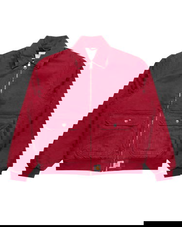 Яке бомбър Carhartt WIP Stanton Collared Full-Zip Bomber Jacket Червено | I035617.H806, 0