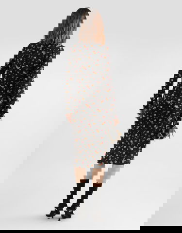 Pокля Dolce & Gabbana Small Floral-print Charmeuse Dress Многоцветен | F60G7TFSA8FHN5XT, 2