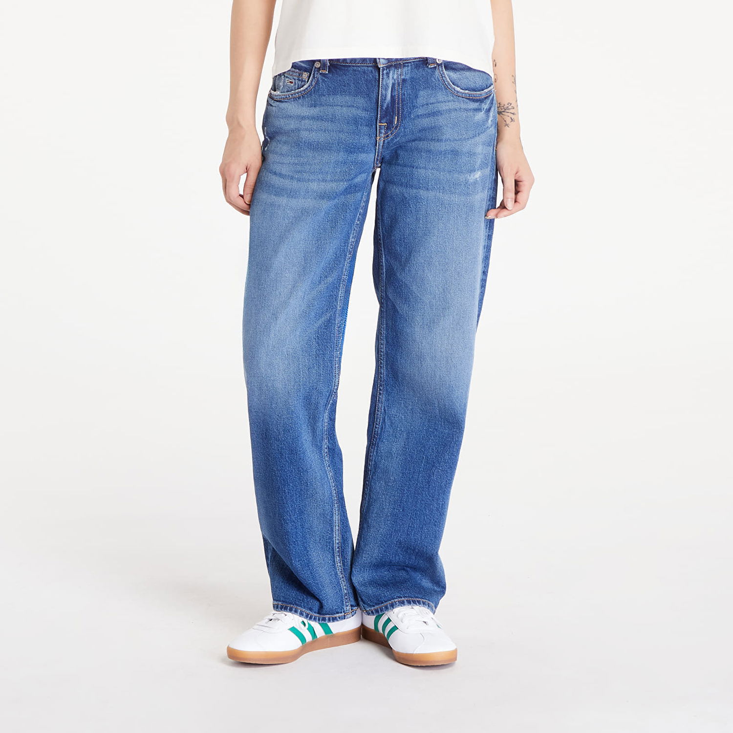 Дънки Tommy Hilfiger Sophie Low Rise Straight Distressed Jeans Denim Medium Синьо | DW0DW18249 1A5, 0