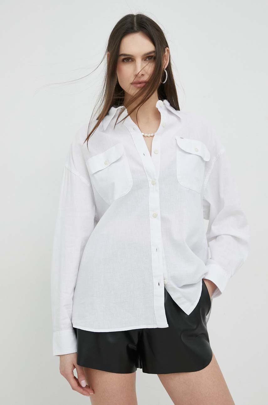 Риза Lee relaxed Бяло | L46LVSLJ, 0