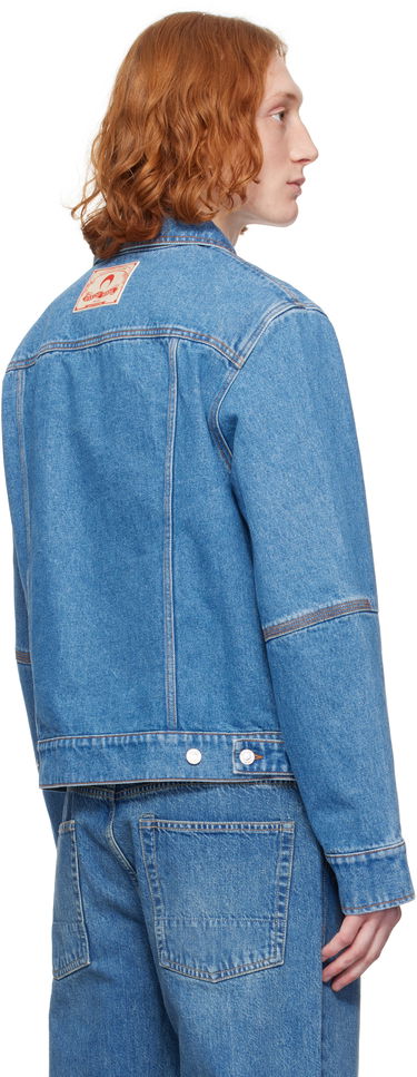 Яке Marine Serre Marine Serre Moon Laser Denim Trucker Jacket Синьо | MJA063A CDEN0002, 2