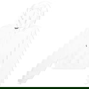 Logo Pull Over Hood White