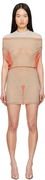 Jean Paul Gaultier 'The Short Draped Body Morphing' Print Minidress