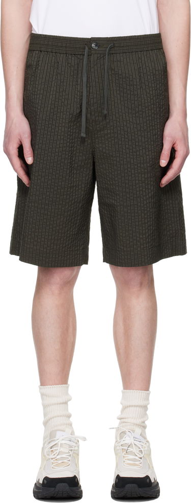 Къси панталони MAISON KITSUNÉ Maison Kitsuné Elasticated Bermuda Shorts Зелено | OM01406WC5032, 0