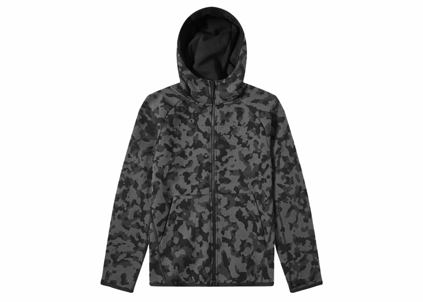 Суитчър Nike Sportswear Tech Fleece Hoodie AOP Camo Зелено | CJ5975-010, 0