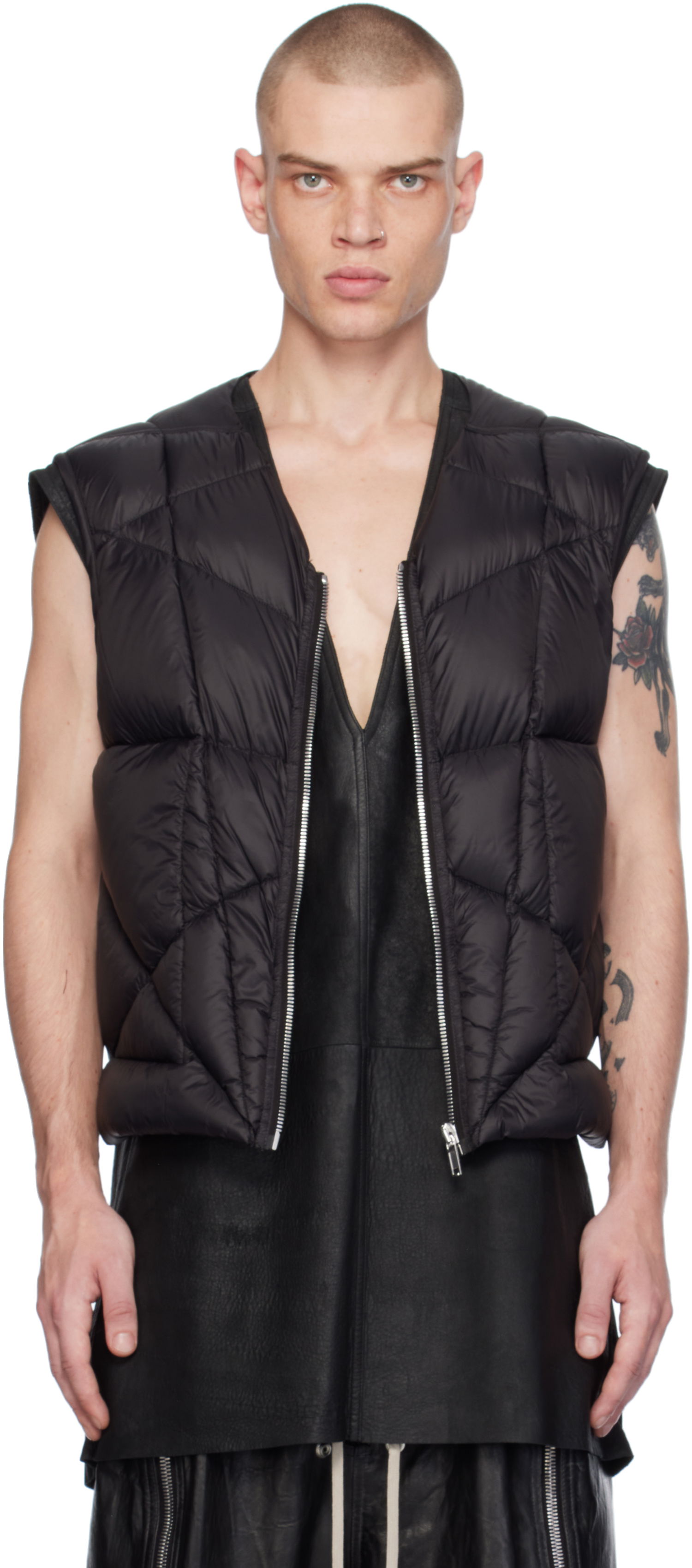 Жилетка Rick Owens Liner Down Vest Черно | RR02D6721 NPD2, 0