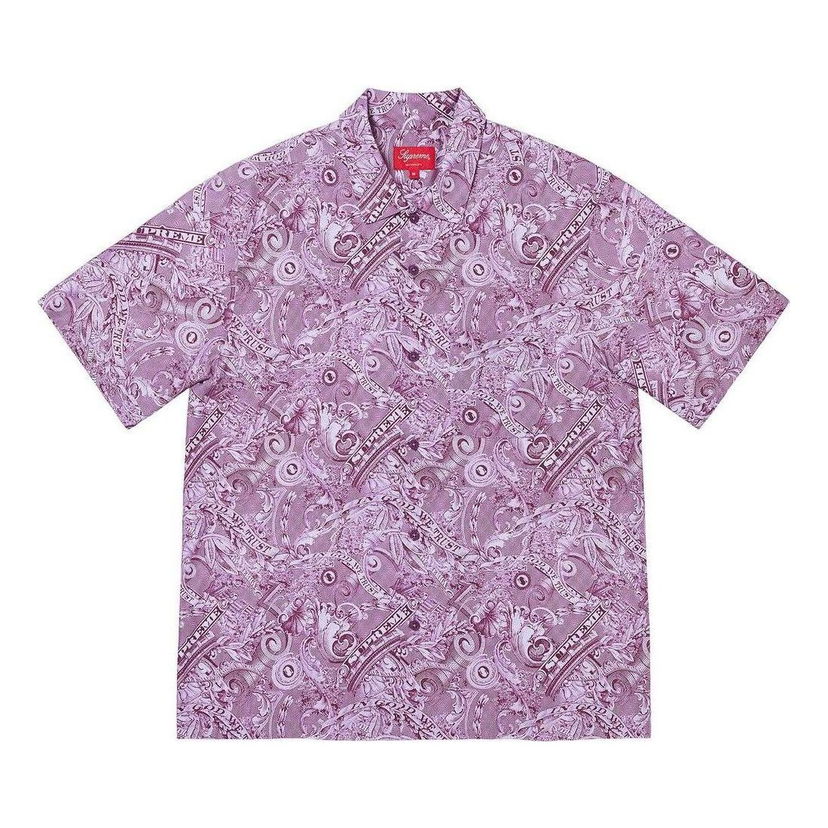 Риза Supreme Dollar Short Sleeve Shirt Лилаво | SUP-SS23-275