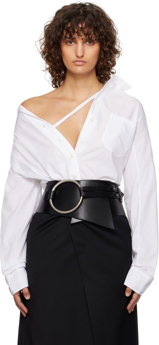 Ann Demeulemeester Aida Metal Ring Belt