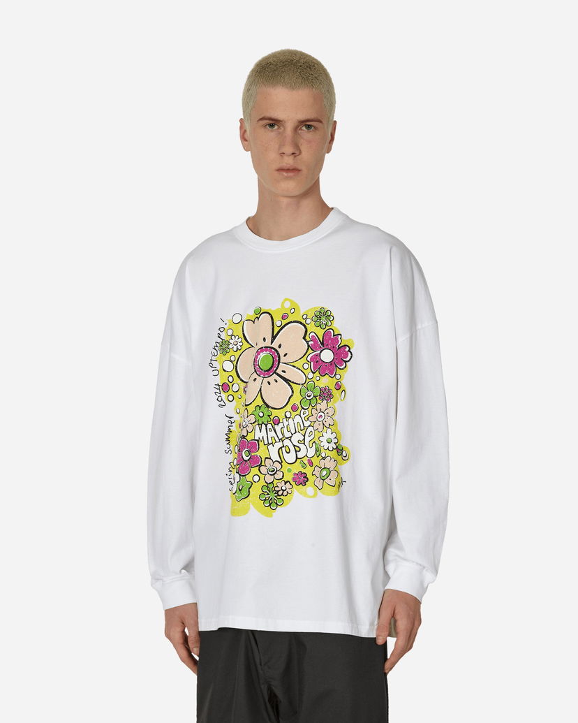 Тениска Martine Rose Oversized T-Shirt Бяло | MRSS24-624A WHFEFL