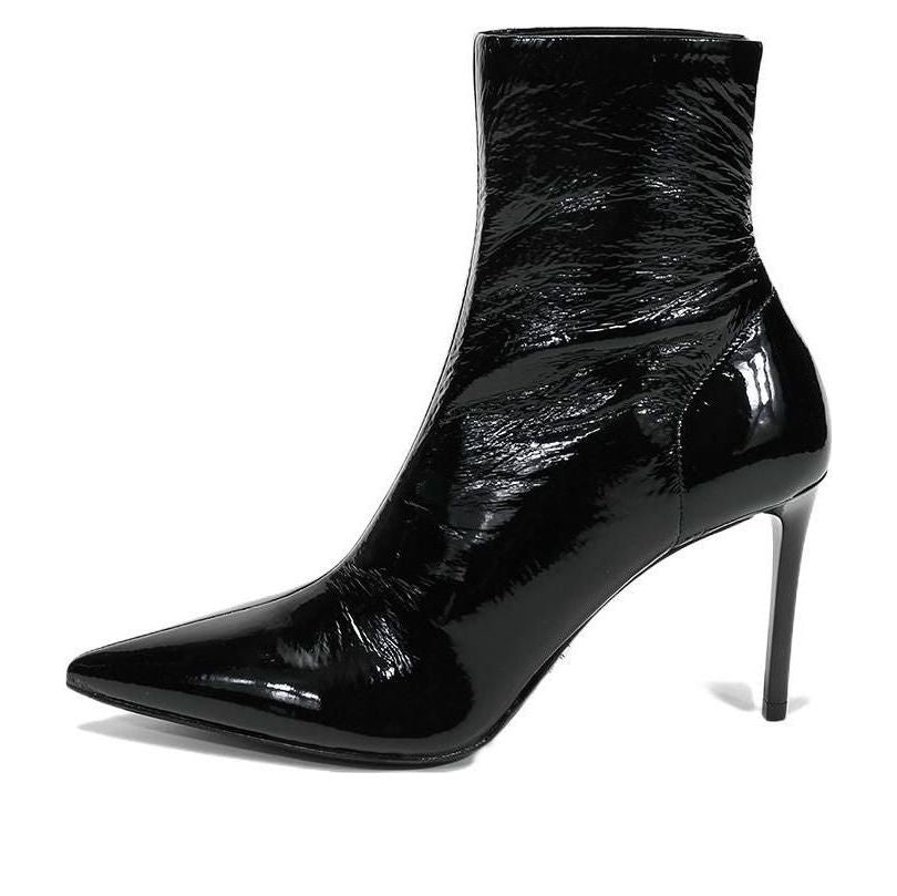 Кецове и обувки Prada Prada Patent Leather Effect Ankle Boots Черно | 1T003M_3LBK_F0002_F_B085