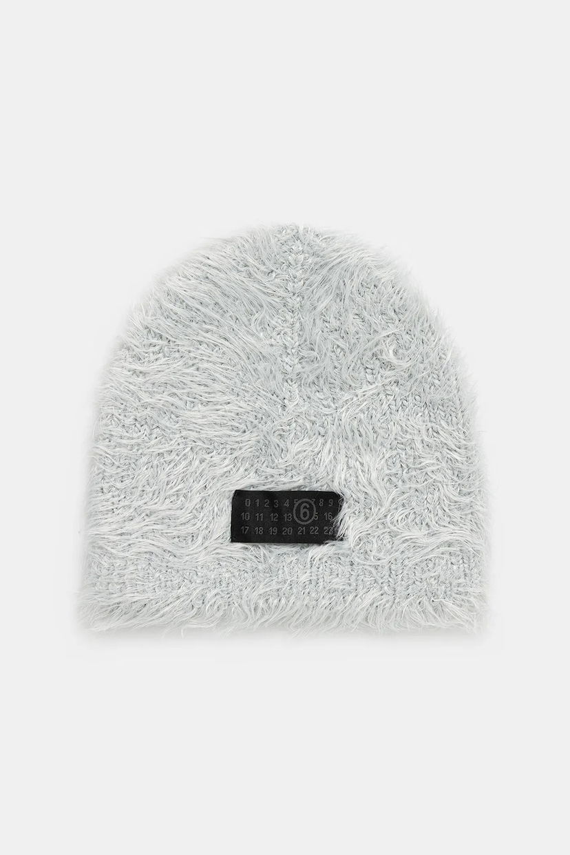 Шапка Maison Margiela MM6 Maison Margiela Faux Fur Beanie Сиво | S62TB0007.M13189.856