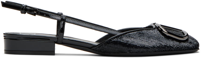 Кецове и обувки Valentino Valentino Garavani VLogo Signature Ballerina Flats Черно | 3W0S0HG0ZCC, 0